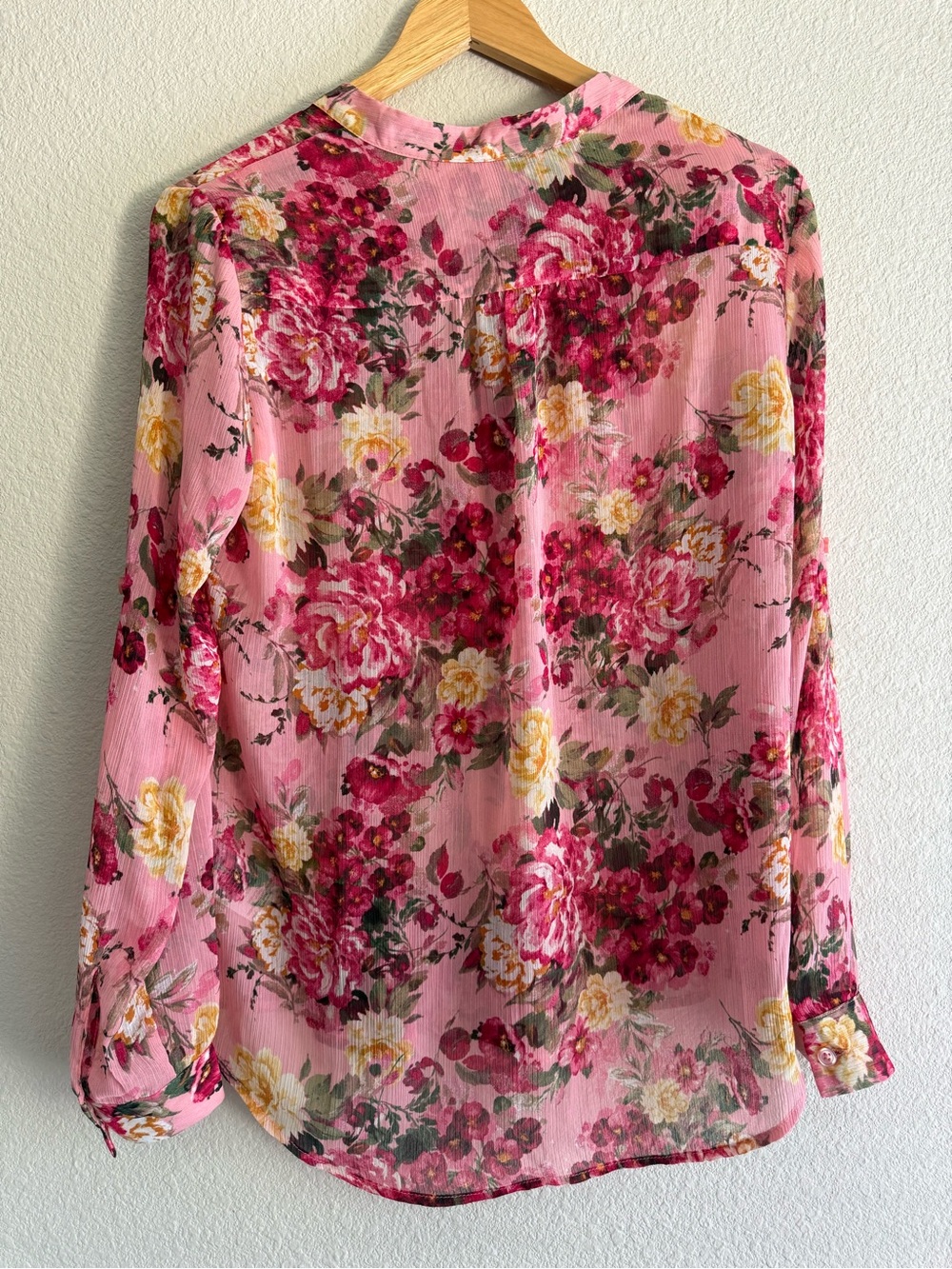 KUT from the Kloth Jasmine Chiffon Button mi-Up Blouse Size S (2-4) - Picture 8 of 13